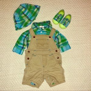 Baby Crazy 8 Green Plaid Outfit